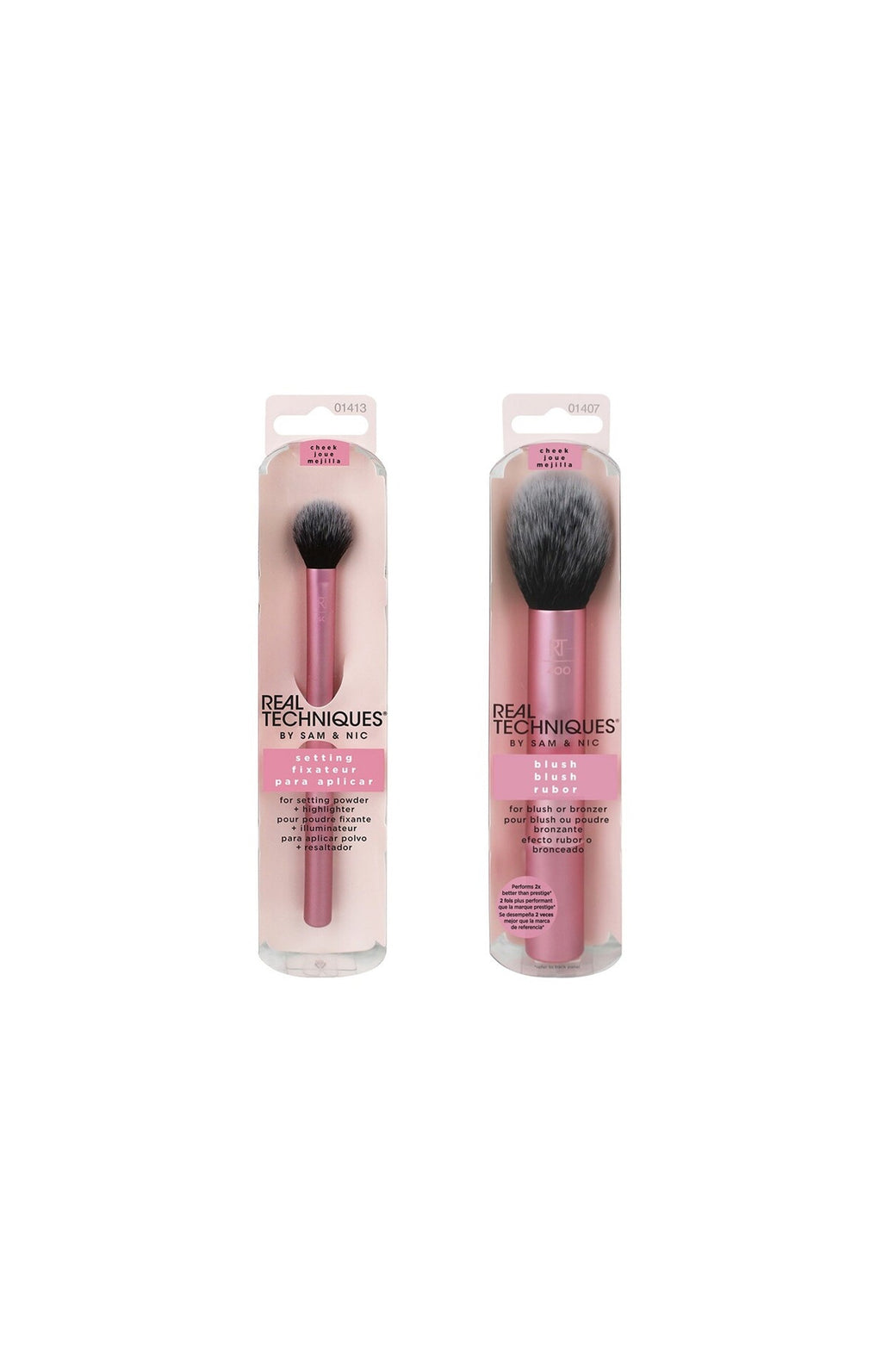 Pinceaux blush & poudre de finition - Teint