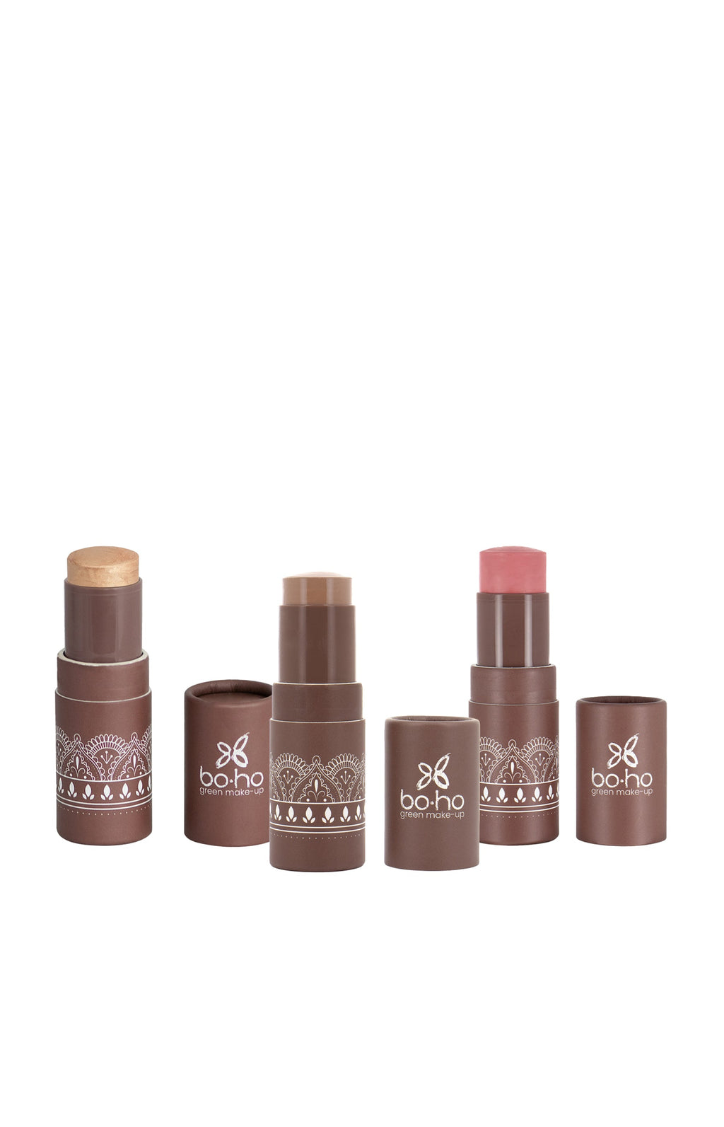 Trio teint : Enlumineur 01, contouring 01 & blush 01