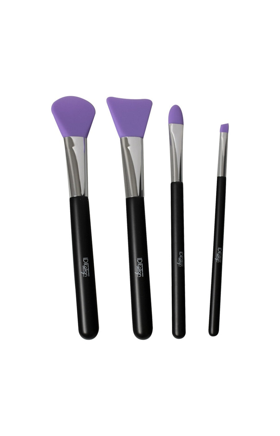 Set de 4 pinceaux en silicone - Visage, teint, yeux & lèvres