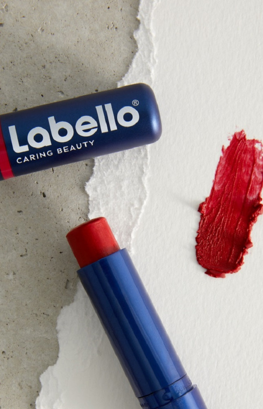 Baume à lèvres rouge - Caring Beauty - 2 x 4,8 g