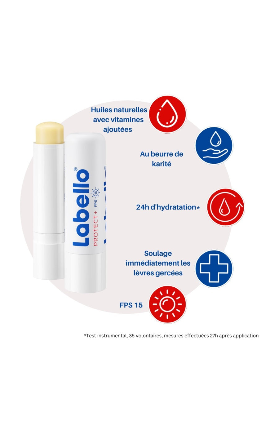 Duo baumes à lèvres SPF 15 - Protect + - 2 x 4,8 g