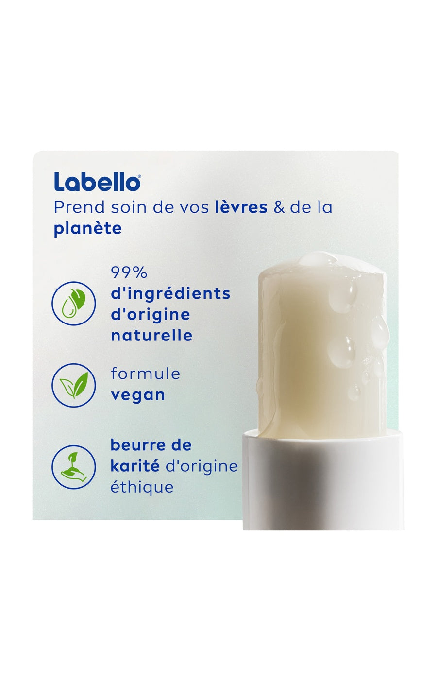 Baume à lèvres ultra hydratant - Acide hyaluronique - 2 x 4,8 g