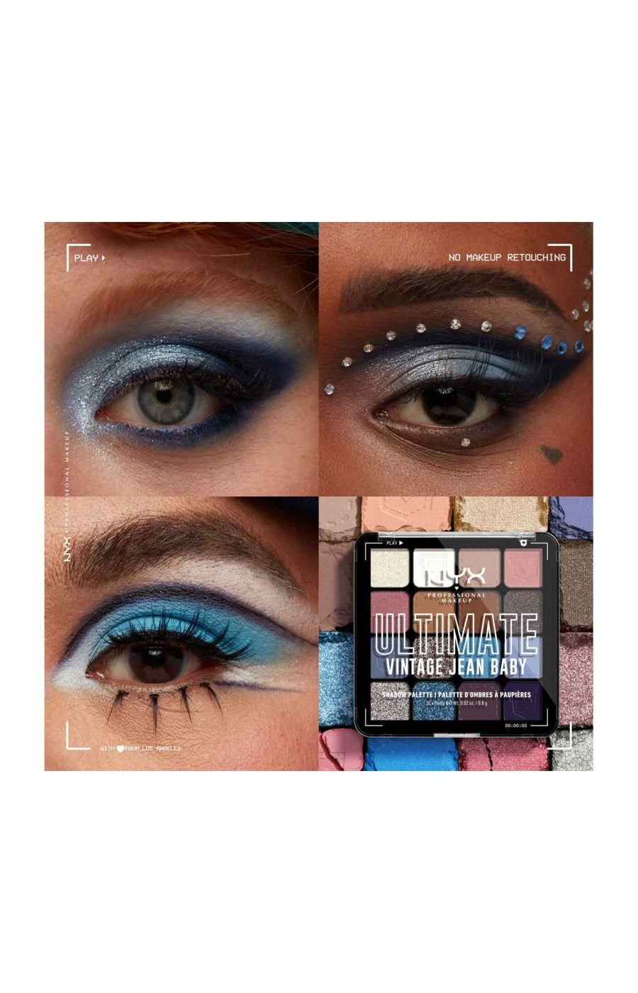 Palette de 16 ombres à paupières - Ultimate - Vintage Jean Baby