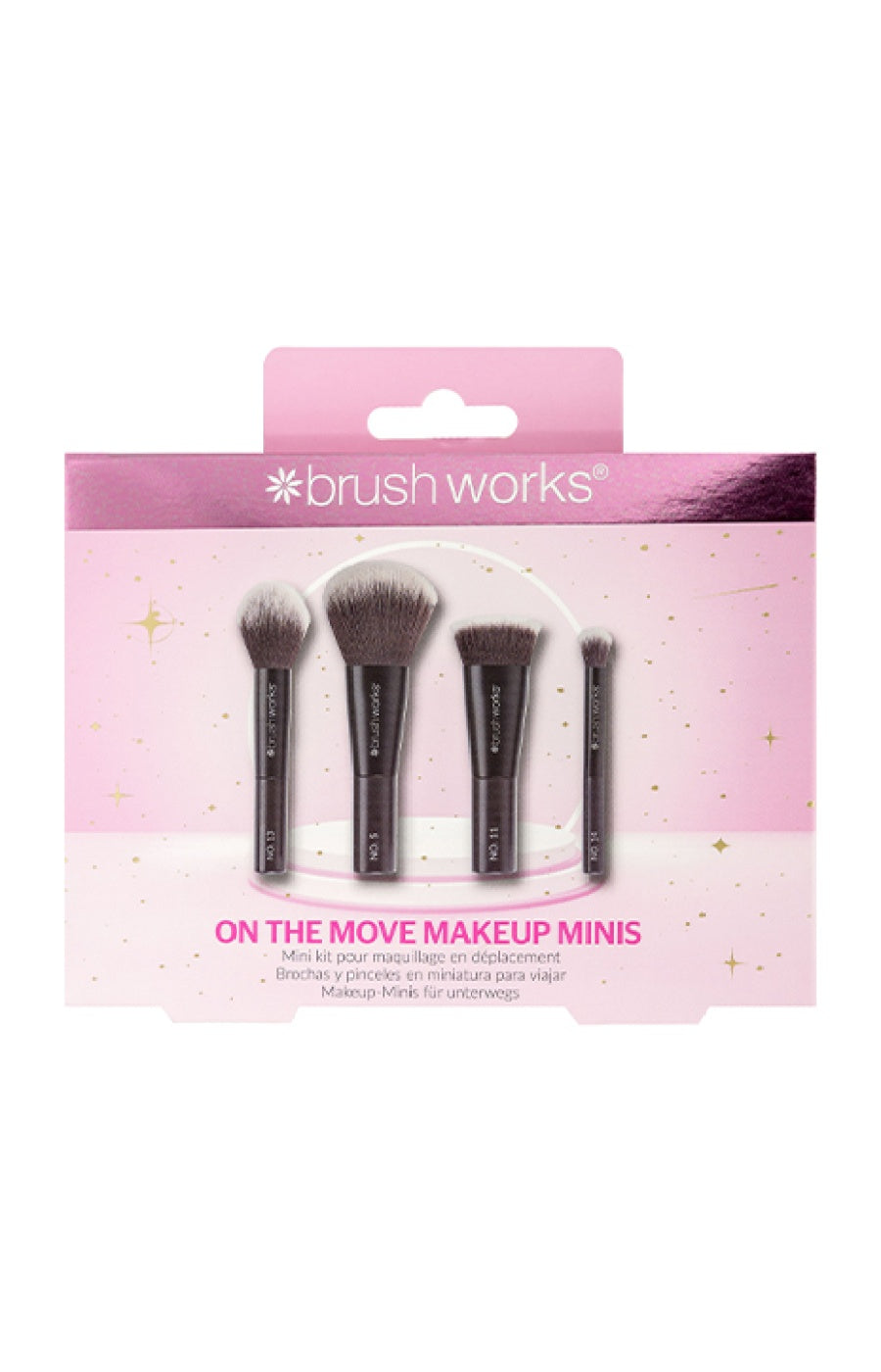 Coffret de mini pinceaux - Teint - Noir - 4 accessoires