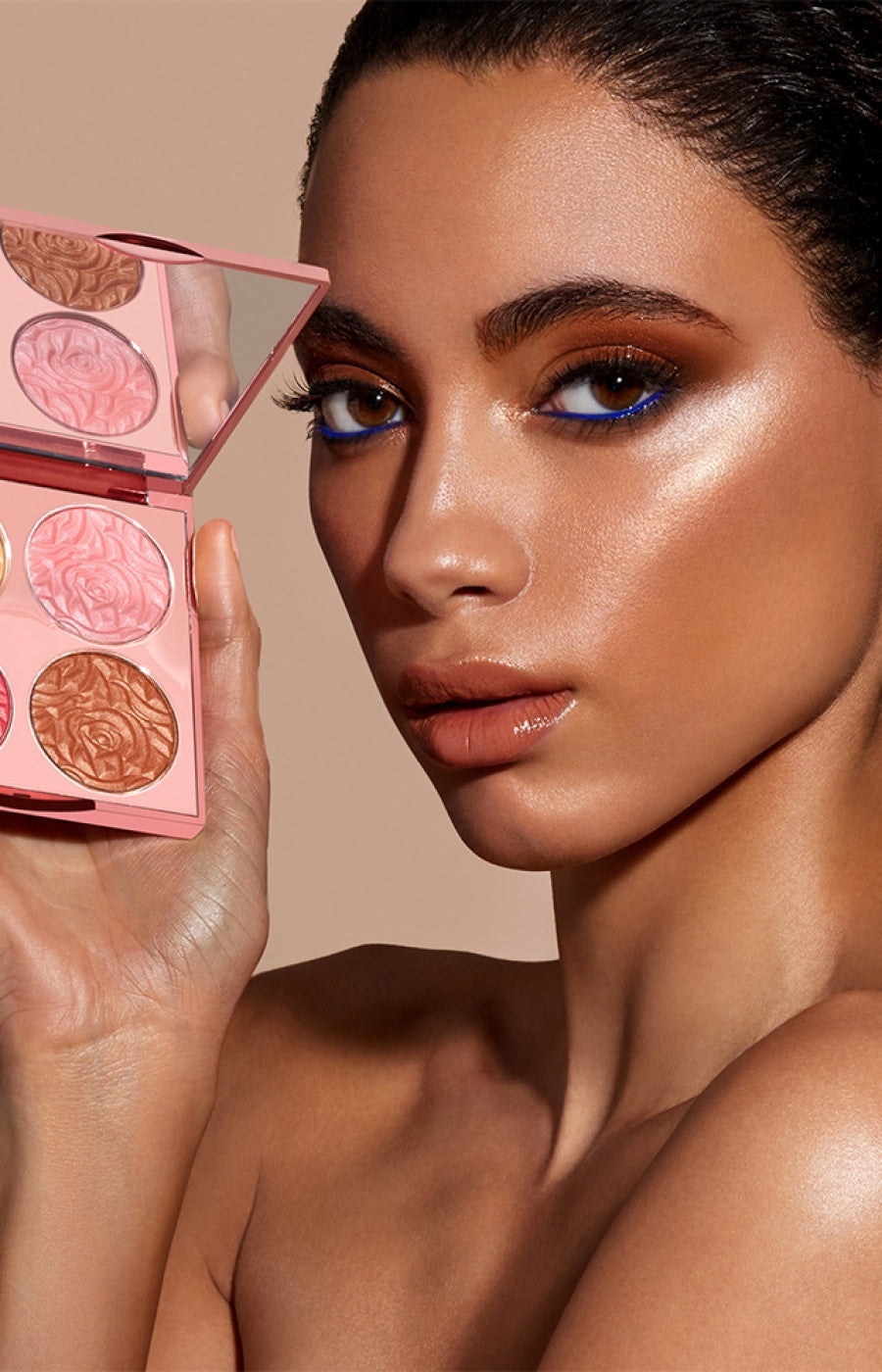 Palette 4 highlighters - Extraits de rose - Sunny Flash