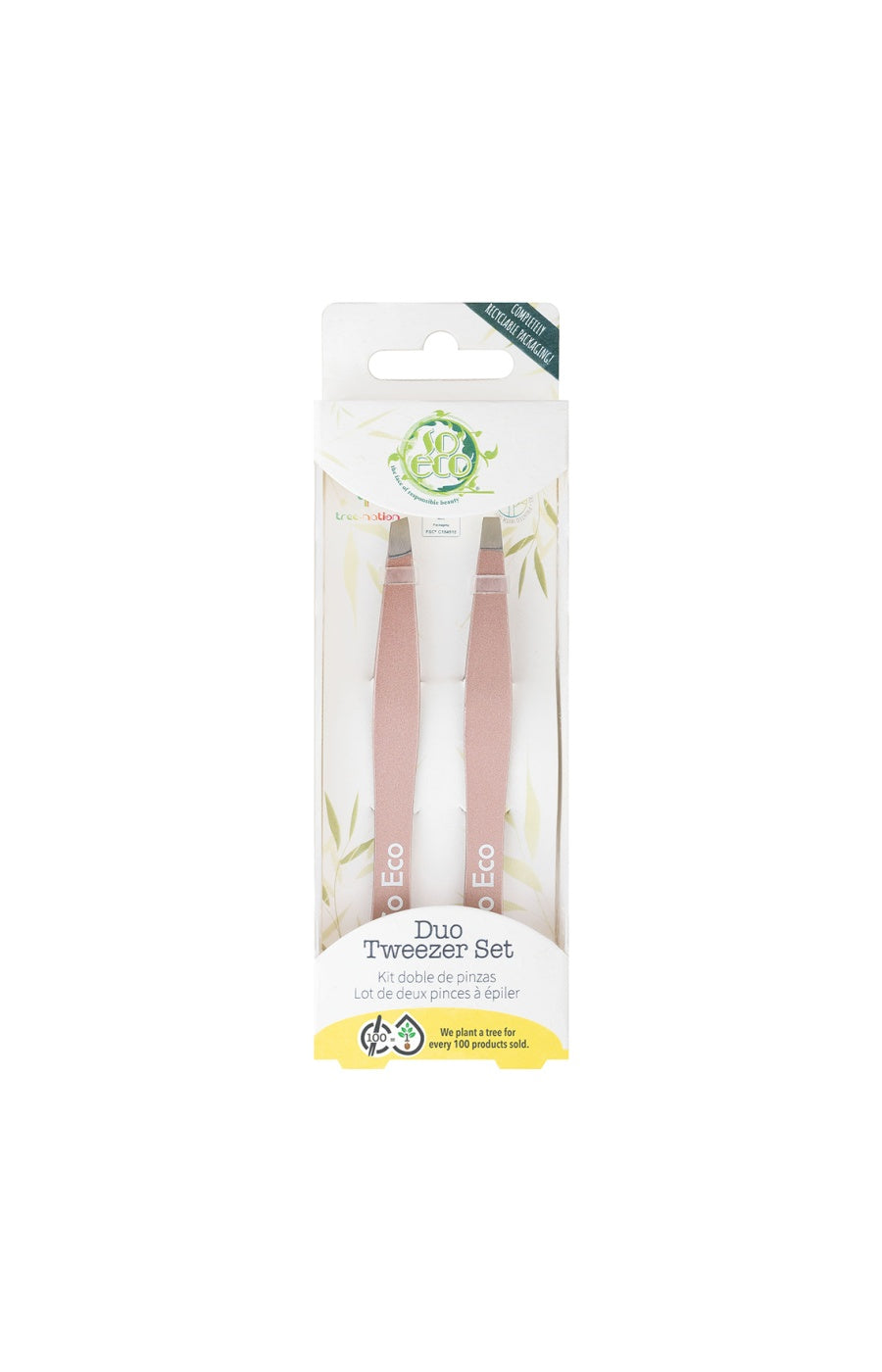 Duo de pinces à épiler - Beige