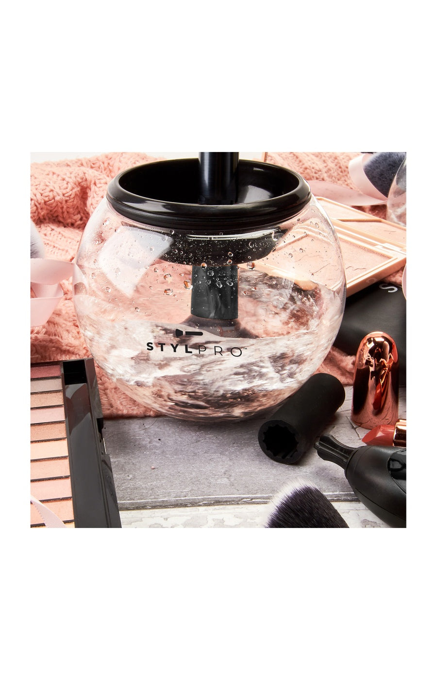 Nettoyeur et sécheur de pinceaux de maquillage - Technologie centrifuge