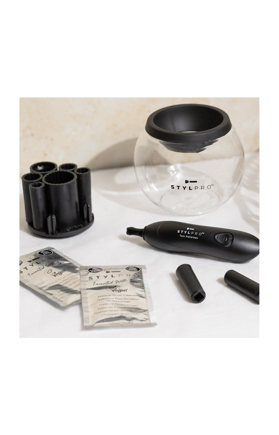 Nettoyeur et sécheur de pinceaux de maquillage - Technologie centrifuge