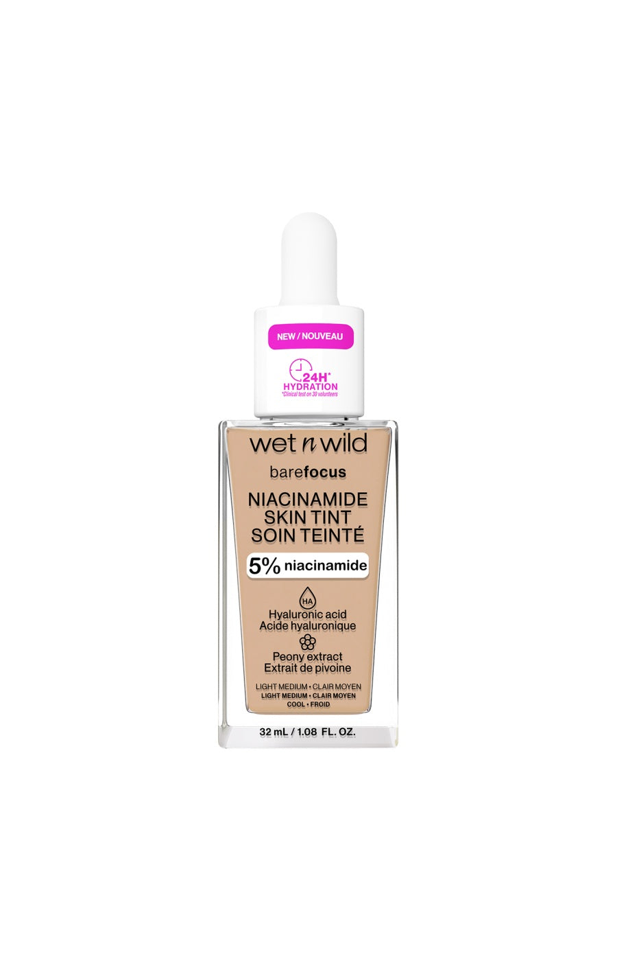 Sérum teinté - Bare Focus - Niacinamide & acide hyaluronique - 30 ml