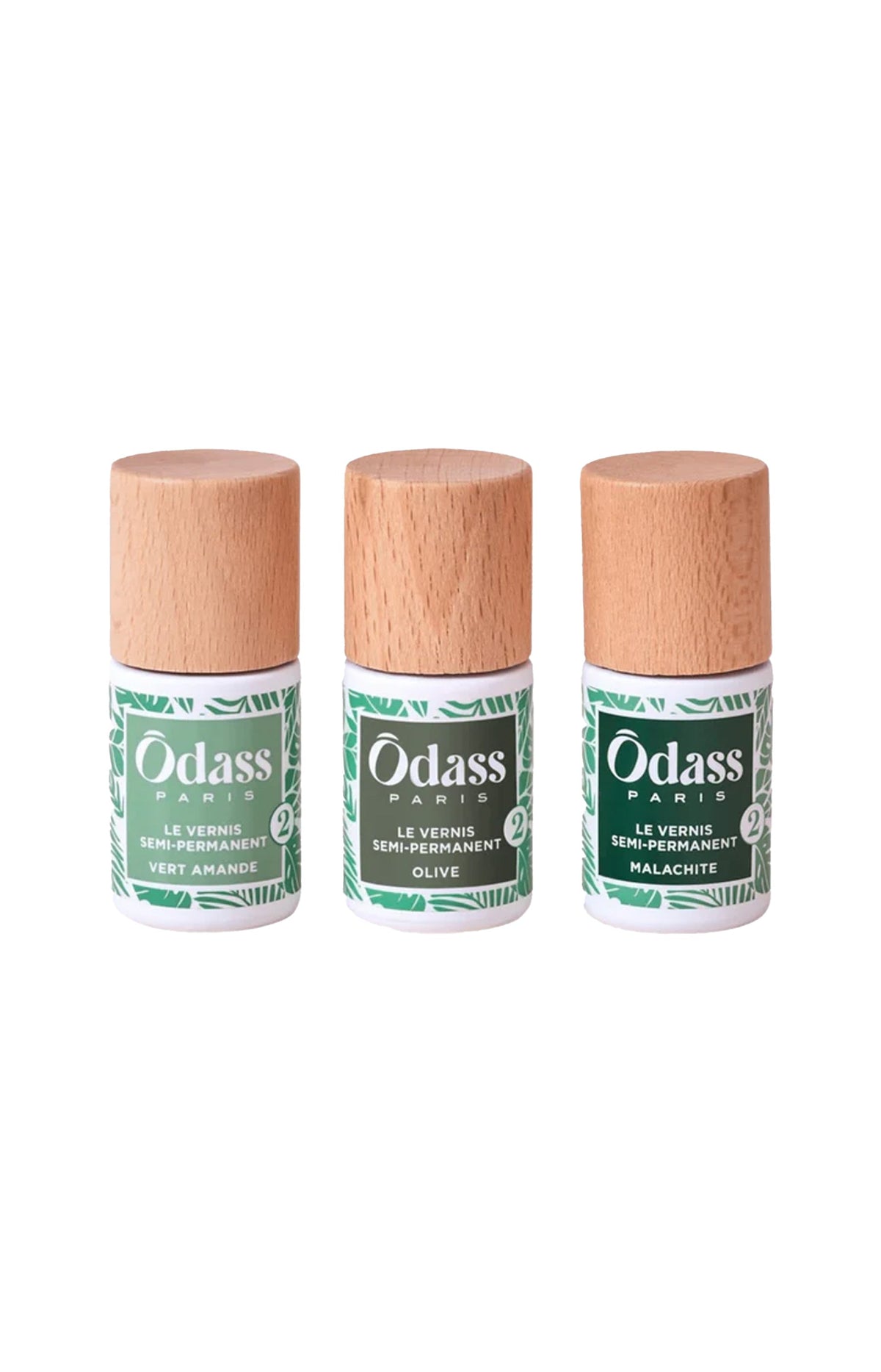 Vernis semi-permanents - Olive, Malachite & Vert Amande